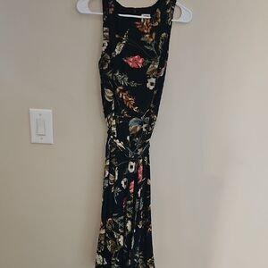 Anne Klein Black and Gold Patterned Dress